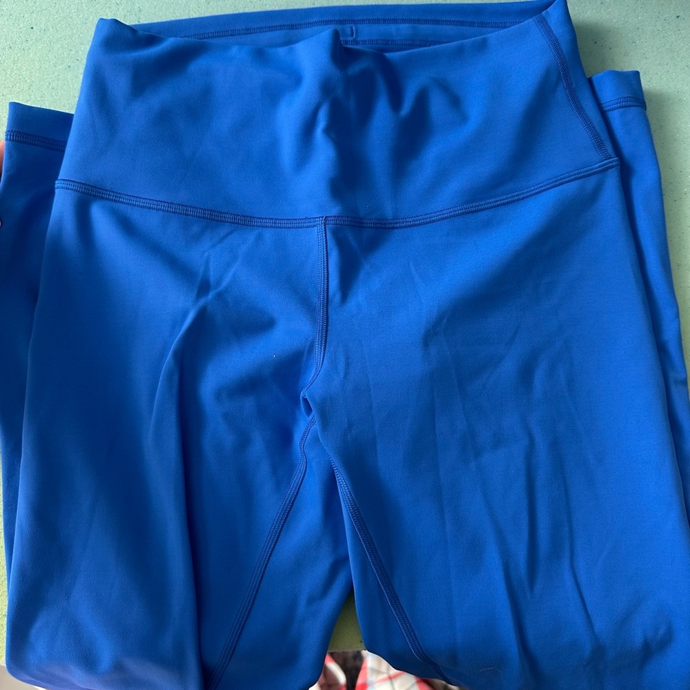 Lululemon Wunder Train 28“ Blue Leggings